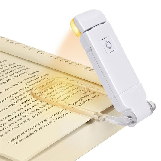 LED USB Rechargeable Book Reading Light Brightness Adjustable Eye Protection Clip Book Light Portable Bookmark Read Light